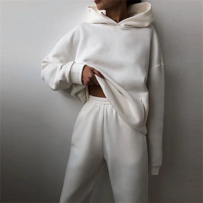 Women's Tracksuit Autumn Fashion Warm Hoodie Sweatshirts