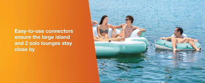Intex Laguna Splash Island Outdoor Floating Water Raft