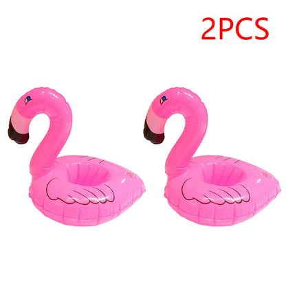 1-50PCS Water Coasters Floating Inflatable Cup Holder