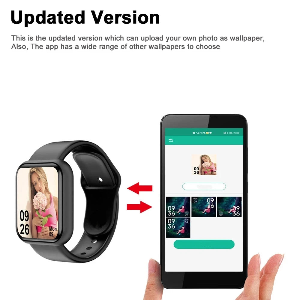 Smart Watch 116Plus D13 Y68 Sport Wristband Running Fitness Monitor