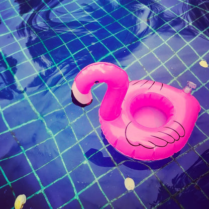 1-50PCS Water Coasters Floating Inflatable Cup Holder