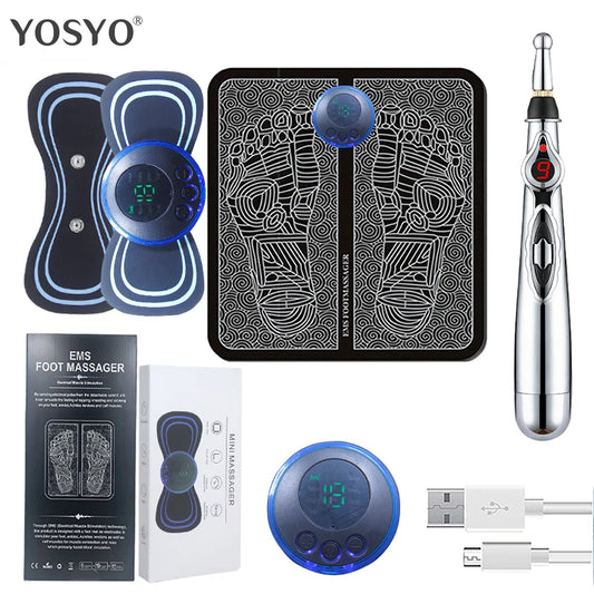 Portable Massage Foot Pad Massage Patch Massage Pen Cervical Neck
