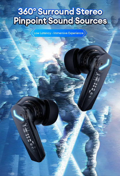 Lenovo GM2Pro Wireless Bluetooth Headset LED Light Waterproof Noise Cancelling Earbuds