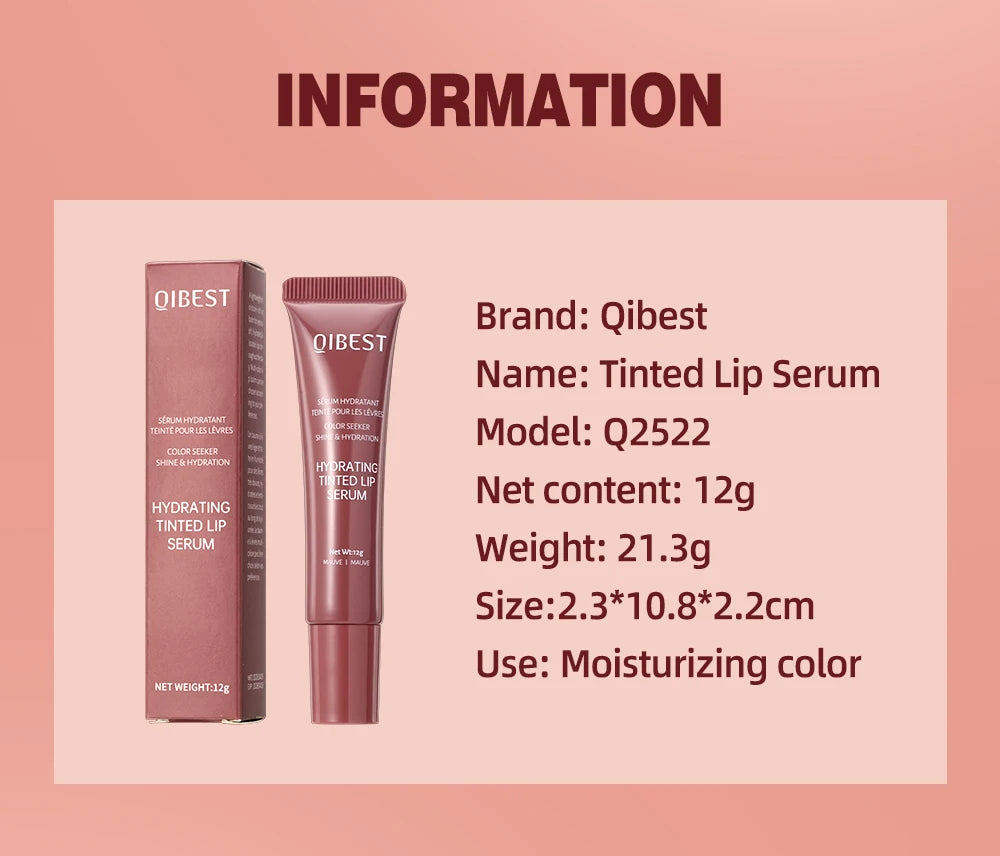 QIBEST Watery Crystal Clear Jelly Lip Oil Lip Balm Moisturizing