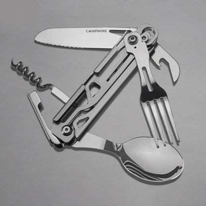 Outdoor Tableware Multi-function Portable Knife Fork Spoon