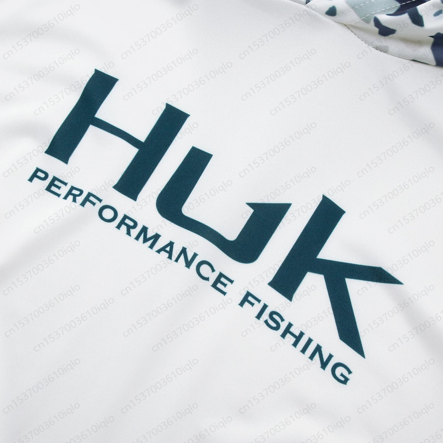 HUK UPF 50+ Long Sleeve Hooded Face Cover Fishing Shirts