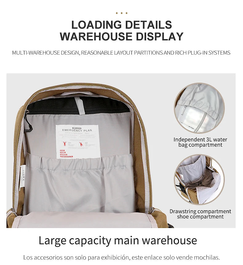 Mountaineering backpack 35 liters men's and women's outdoor sports bag
