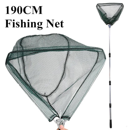 Telescopic Landing Net Folding Fishing Pole Extending