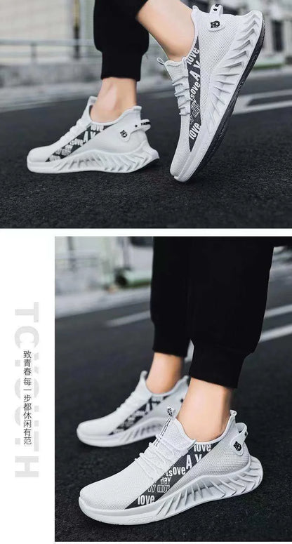 Men's mesh breathable casual sneakers summer soft sole