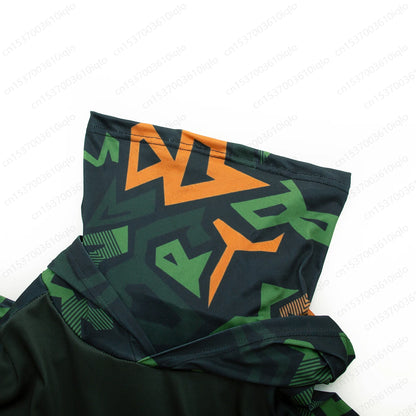 HUK UPF 50+ Long Sleeve Hooded Face Cover Fishing Shirts