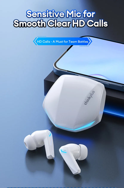 Lenovo GM2Pro Wireless Bluetooth Headset LED Light Waterproof Noise Cancelling Earbuds