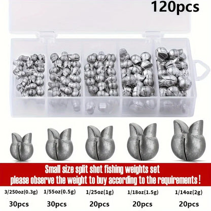 Fishing Weights Kit,Premium Split Shot Sinkers