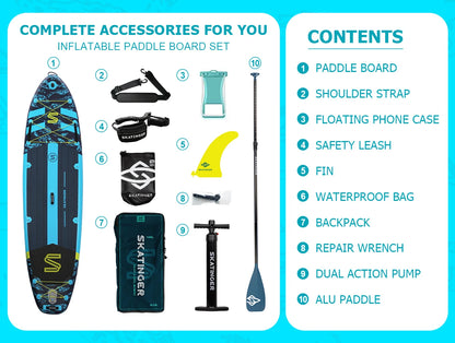 Skatinger 11'6'' X 35'' X 6'' Inflatable Paddle Board