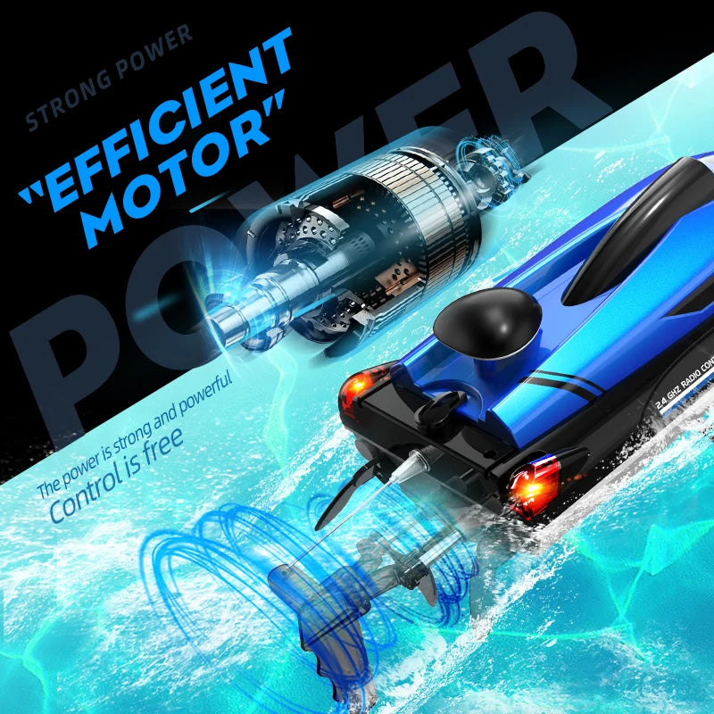 RC Battery Boat 2.4Ghz 25km/h High-Speed Remote Control Racing