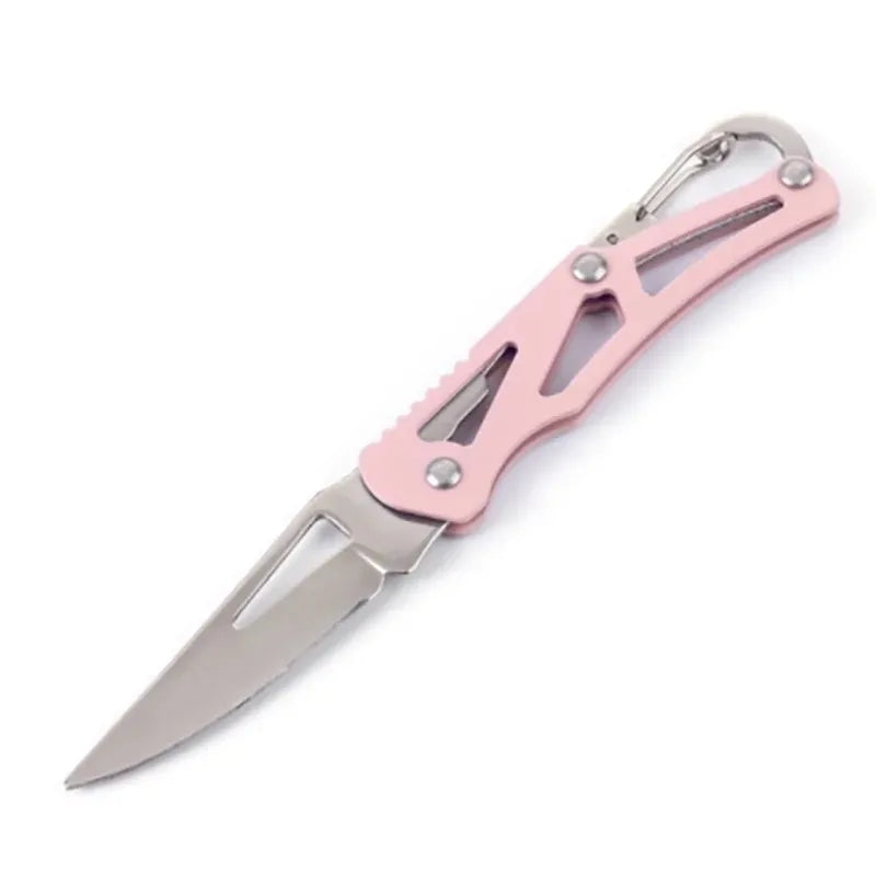 Mini Pocket Folding Knife Outdoor Keychain Portable Paring