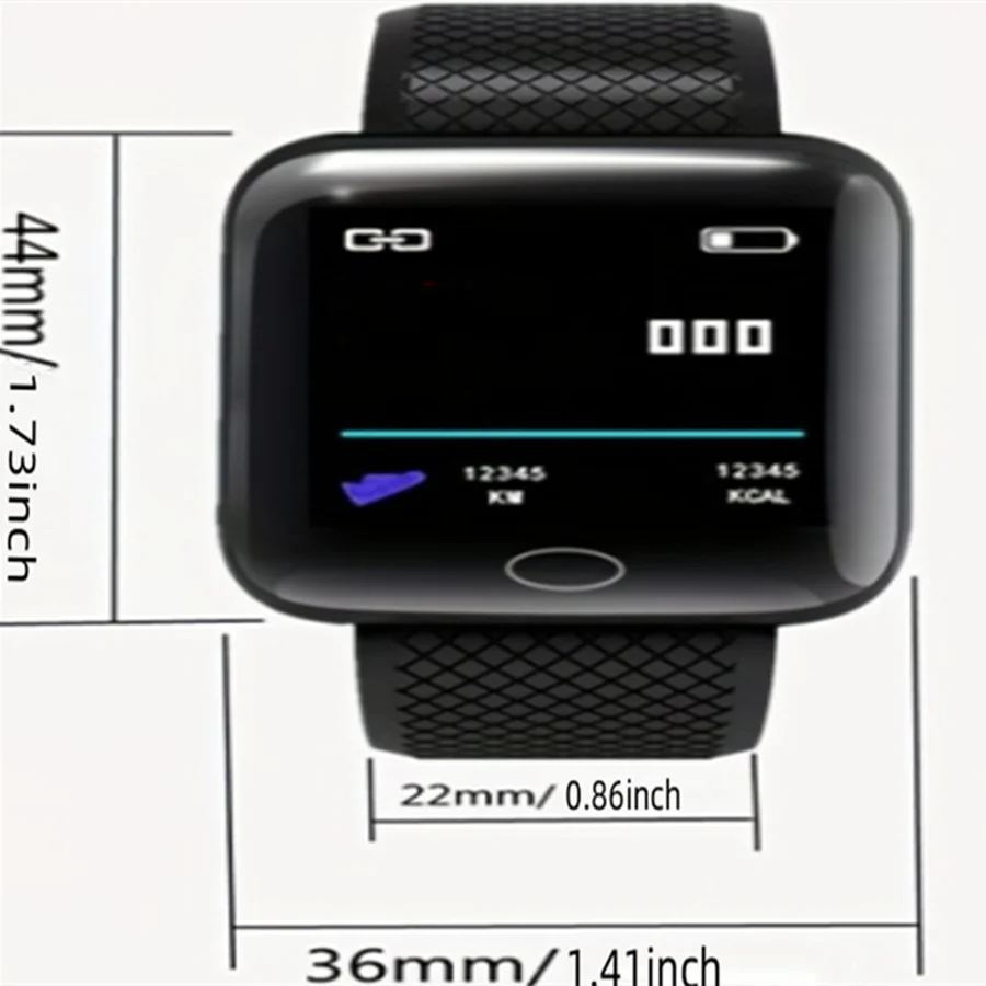Smart Watch 116Plus D13 Y68 Sport Wristband Running Fitness Monitor