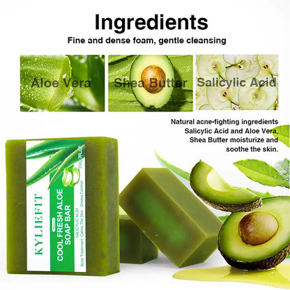 AILKE Aloe Vera Whitening Soap, Remove Acne