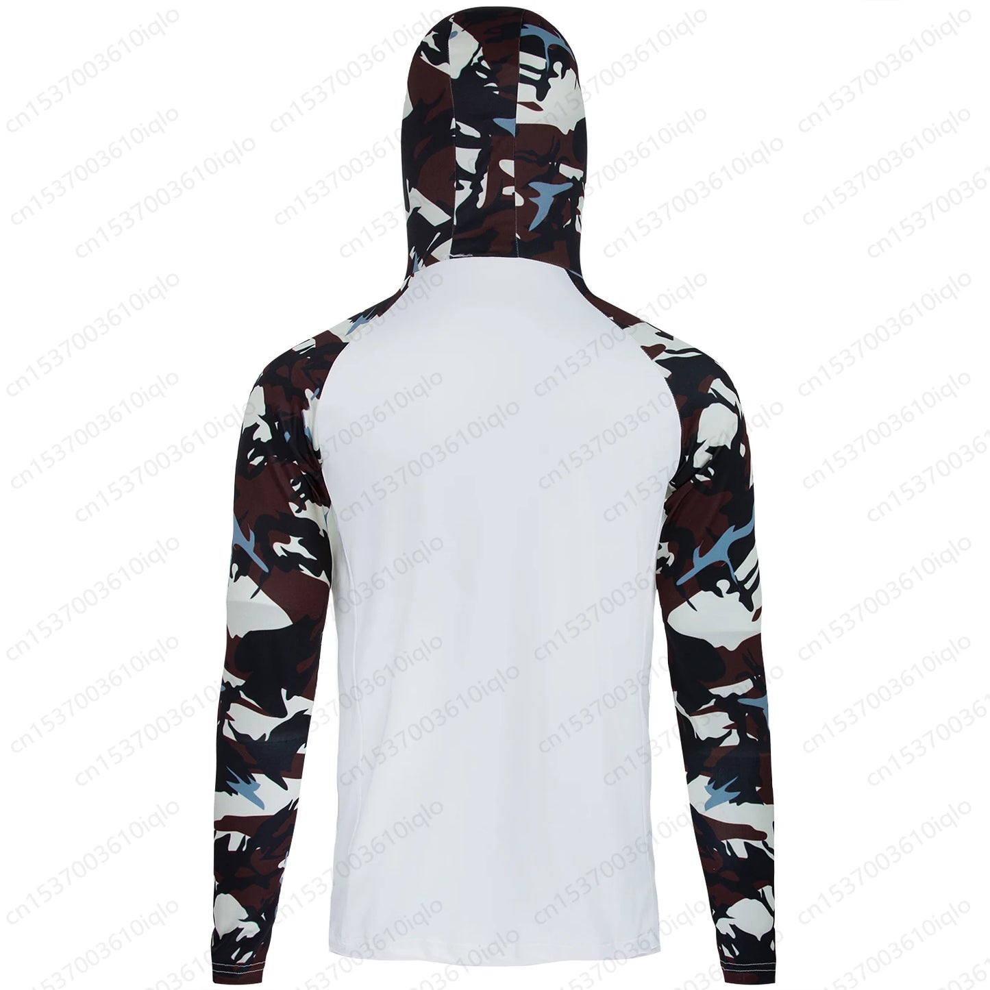 HUK UPF 50+ Long Sleeve Hooded Face Cover Fishing Shirts