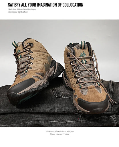 Winter Boot Men Outdoor Hiking Boots Suede