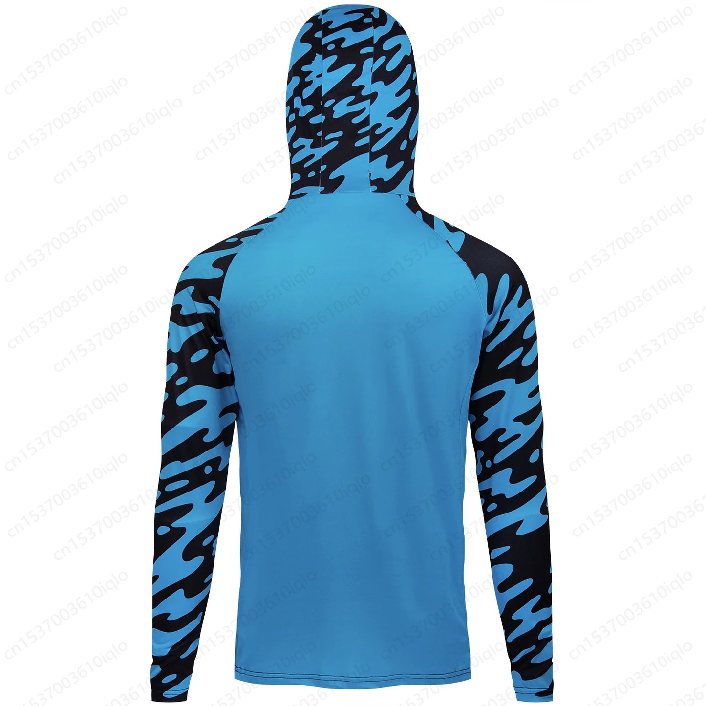 HUK UPF 50+ Long Sleeve Hooded Face Cover Fishing Shirts