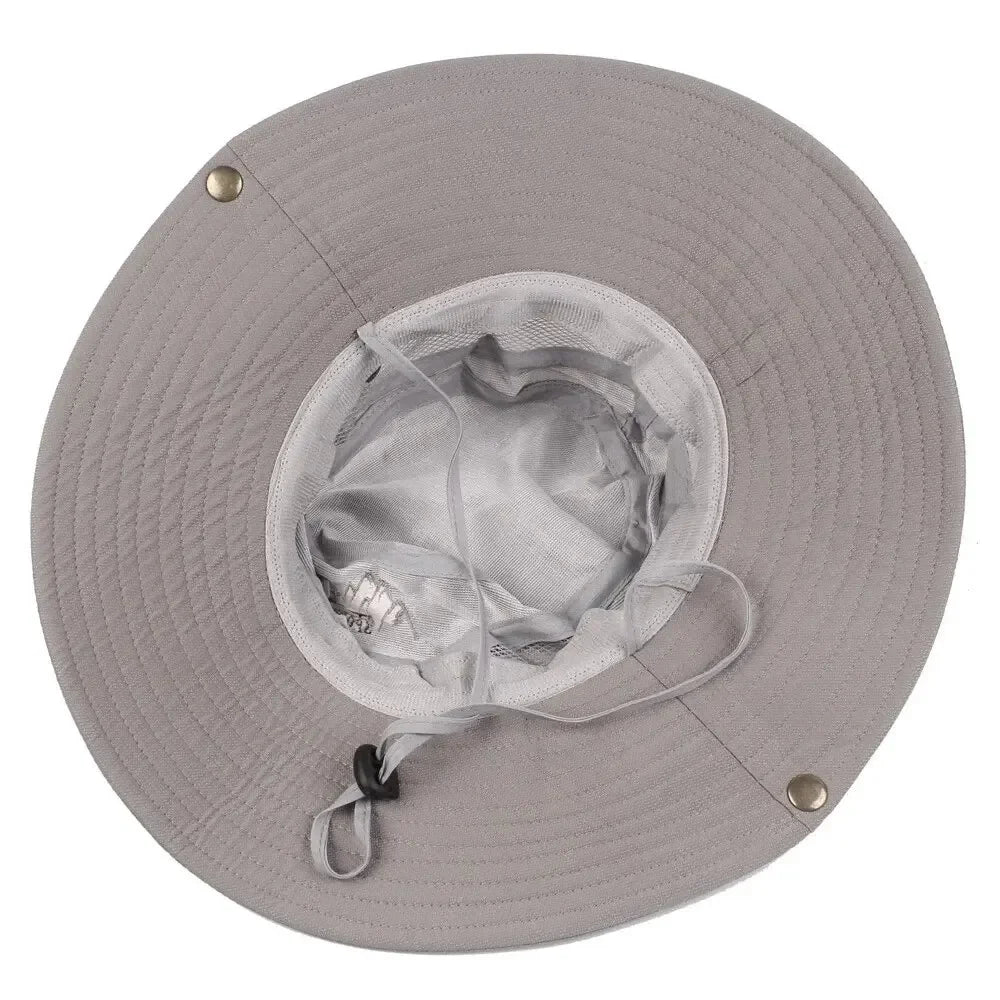 Summer Men Bucket Hat Outdoor UV Protection