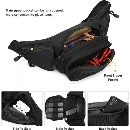 Tactical Waist Pack Nylon Bodypack Hiking Phone Pouch