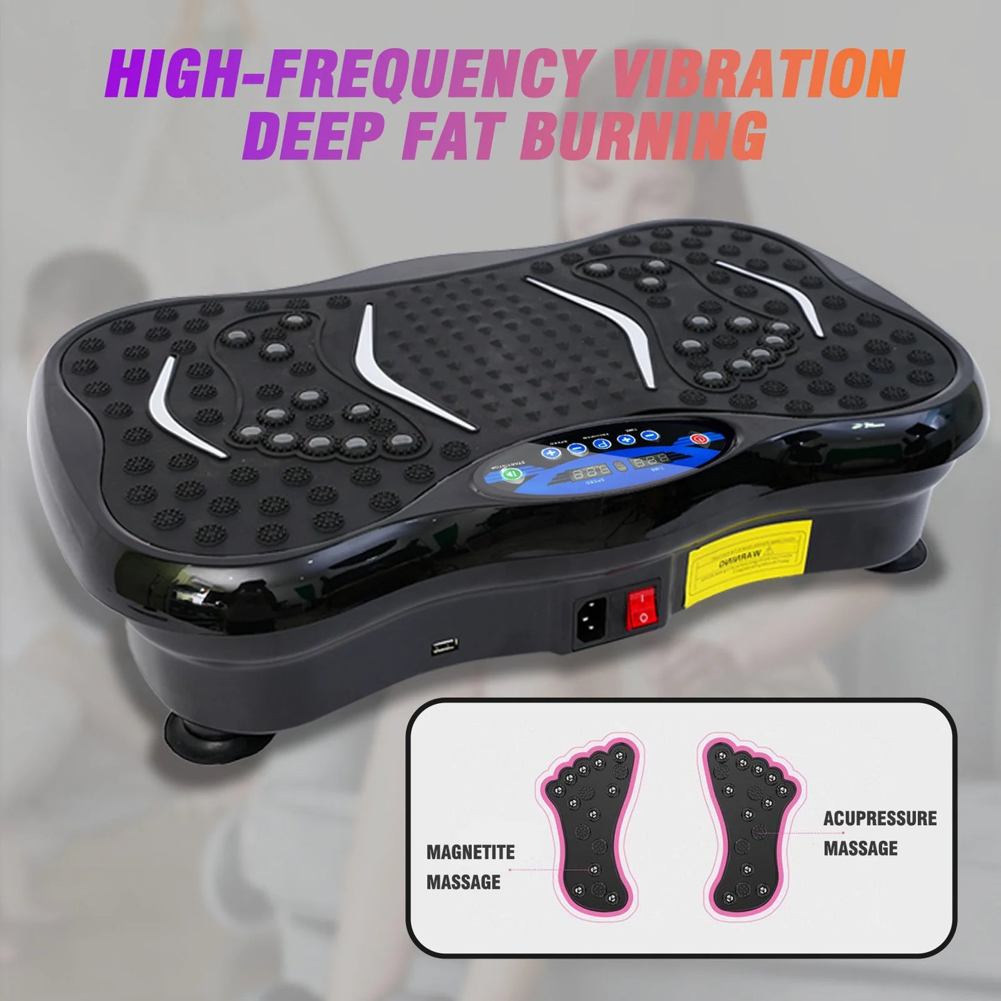 Vibration Plate Exercise Machine Fat-Burning Full Body Workout