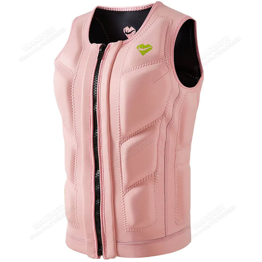 Premium Elastic Neoprene Impact Vest wake surfing Comp Vest