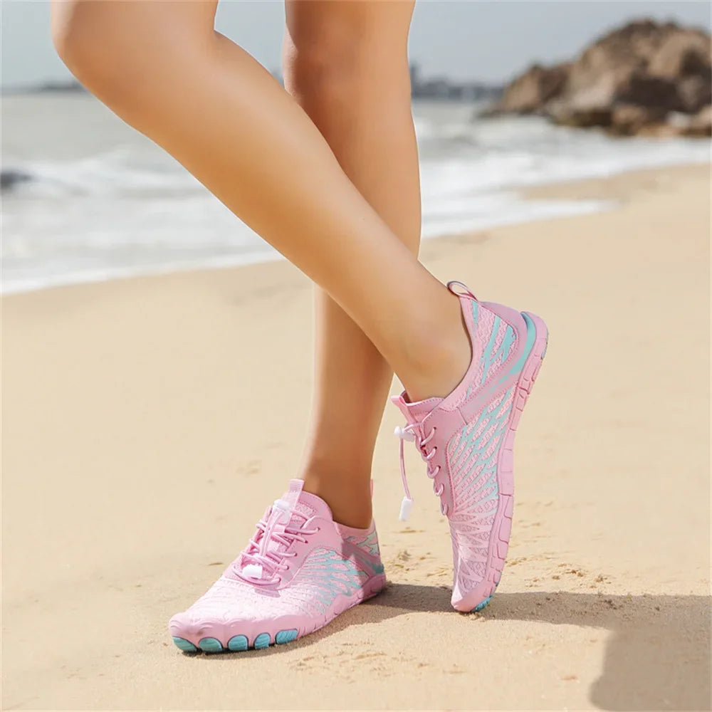 Women Men Aqua Shoes Beach Barefoot Water Sports Sneakers