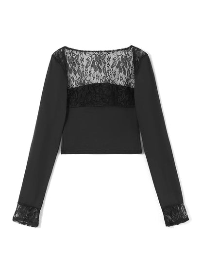 Women s Lace Patchwork Crop Tops Strapless