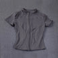 Women sport wear Slim Fit Polyester Quick-drying Full Zip Outdoor Fitness Running