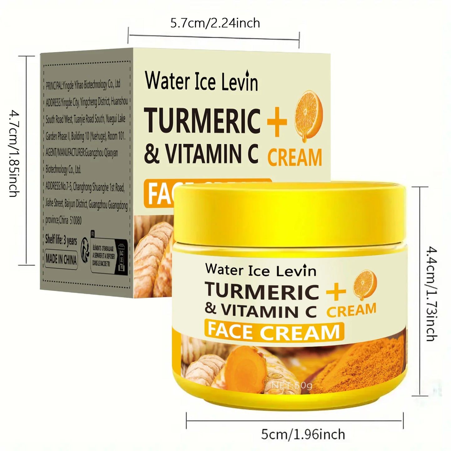 Turmeric Vitamin C Anti-Aging Cream Moisturizing Anti-Wrinkle