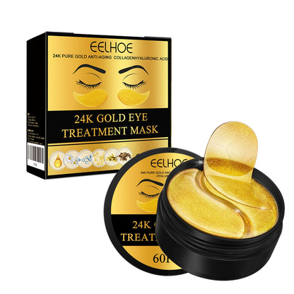 60PCS 24K Gold Eye Mask Anti Dark Circles Removal