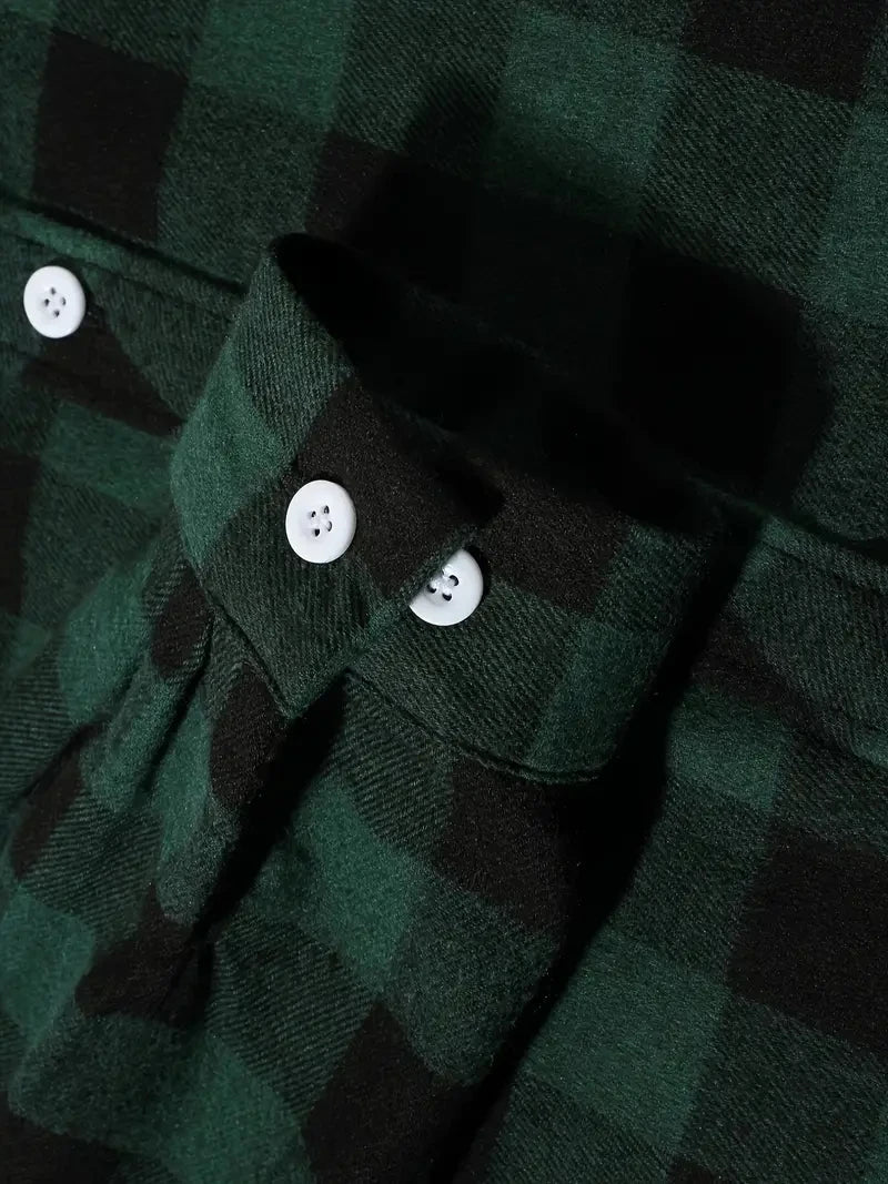 Spring and Autumn Fashion Cotton Long Sleeve Men's Flannel