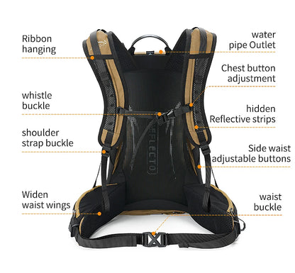 Mountaineering backpack 35 liters men's and women's outdoor sports bag