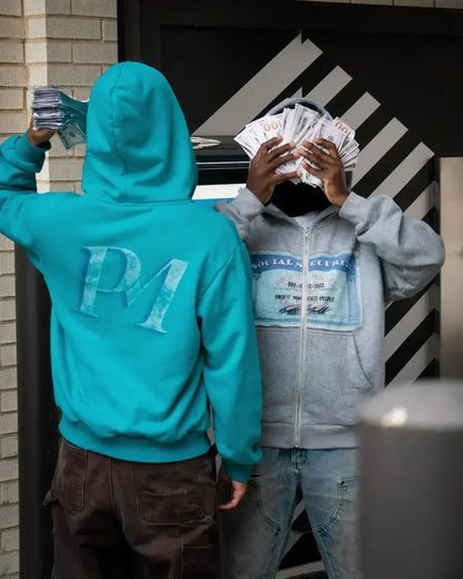 Y2K retro autumn hoodies for men printed patterns