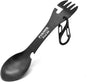 5-in-1 Utility Tactical Spork, Stainless Steel Spoon & Bottle Opener