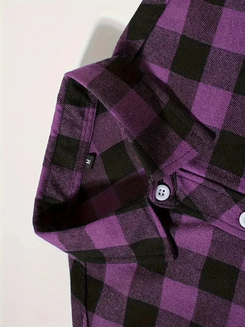 Spring and Autumn Fashion Cotton Long Sleeve Men's Flannel