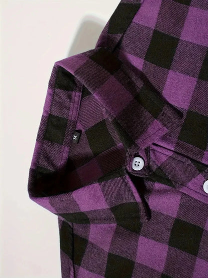 Spring and Autumn Fashion Cotton Long Sleeve Men's Flannel