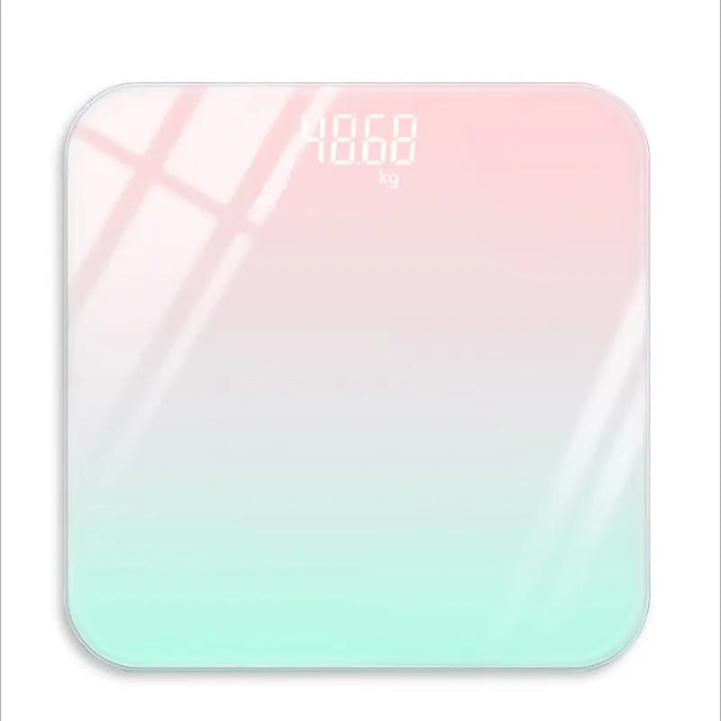 Gradient Color Intelligent LCD Electronic Scale Digital Display Glass Weight Scale