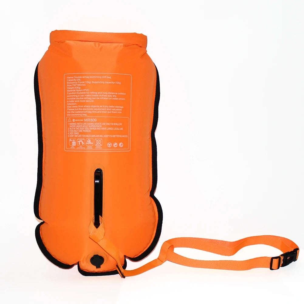 20L Inflatable Open Swimming Buoy Tow Float