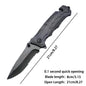 Multi functional outdoor camping knife with safety lock
