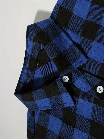 Spring and Autumn Fashion Cotton Long Sleeve Men's Flannel