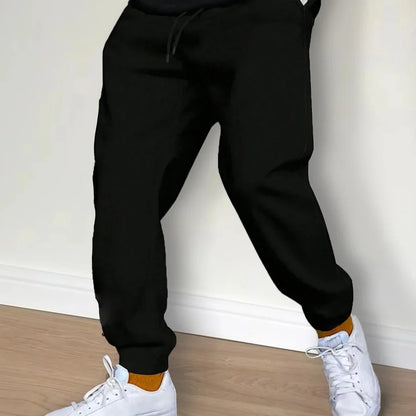 Fleece Sweatpants Men Running Jogger Sports Gym