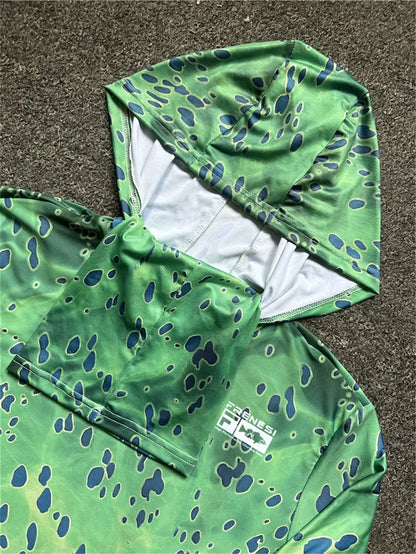 Fishing Shirts Men Sun Protection Hoodie Mask All-in-one