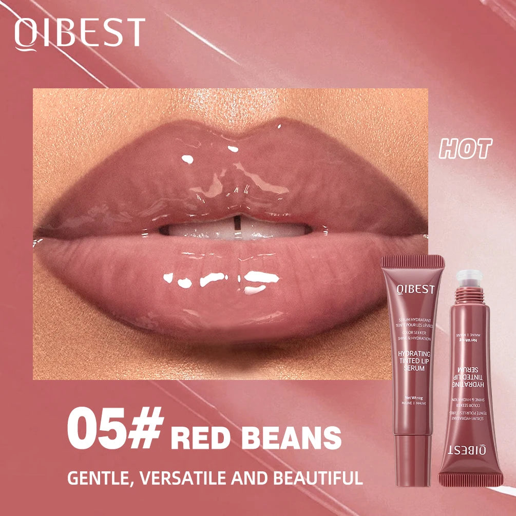 QIBEST Watery Crystal Clear Jelly Lip Oil Lip Balm Moisturizing