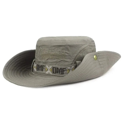 Summer Men Bucket Hat Outdoor UV Protection