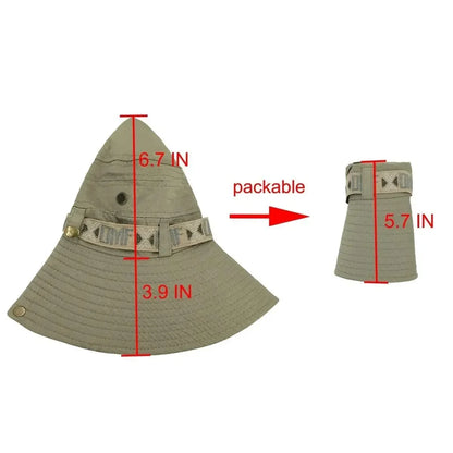Summer Men Bucket Hat Outdoor UV Protection