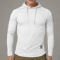 Men's Autumn Winter Casual Hoodies Long Sleeved Minimalist Hoodies Leisure Temperament Sports Solid Color Pockets Pullover