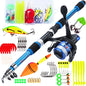 Spinning Fishing Rod and Reel Combo Telescopic Rod